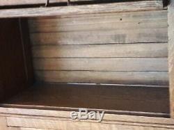 Oak Antique Stacking Lawyer Office Library File Bookcase Cabinet 1910 Detroit MI