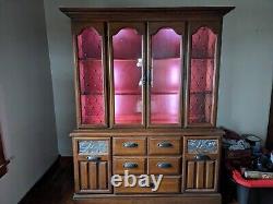 Oak China Cabinet Salem Square Custom Crafter 5' x 6'4