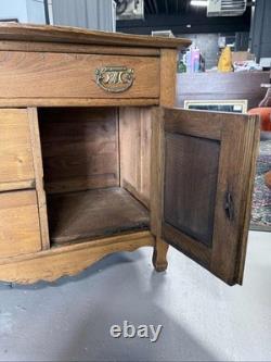 Oak Dry Sink Cabinet Buffet Sideboard 3 Drawer Cupboard