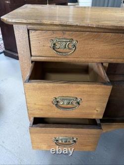 Oak Dry Sink Cabinet Buffet Sideboard 3 Drawer Cupboard