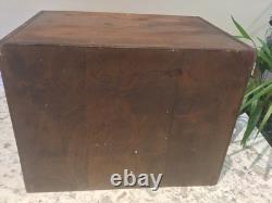 Oak Filing Cabinet Countertop Watchmaker Drawers Chest Apothecary Cabinet 1900s