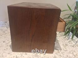 Oak Filing Cabinet Countertop Watchmaker Drawers Chest Apothecary Cabinet 1900s