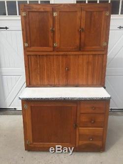 Oak Hoosier Kitchen Cabinet Cupboard Antique