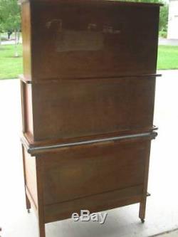 Oak Hoosier Style TIPPECANOE Cabinet, FLOUR BIN, 8pc. Spice Set, 3 Tambour Doors