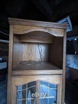 Oak Stereo Cabinet Handcrafted In mexico