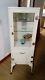 Off White Antique Medicine Cabinet 3 Glass Shelves Farley Good Condition