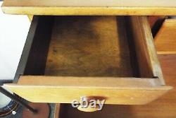 Old Antique 1800s WALNUT 3 Drawer DRY SINK Wash Basin Stand PRIMITIVE