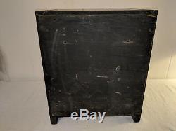 Original Vintage Barber Medical Antiseptic Sterilizer Wood Cabinet Box 1900's