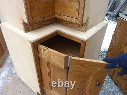 PRETTY custom made OAK kitchen corner CABINET salvaged quartersawn OAK board 34