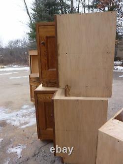 PRETTY custom made OAK kitchen corner CABINET salvaged quartersawn OAK board 34