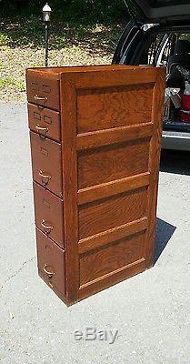 PRICE REDUCED. Antique Oak File Cabinet