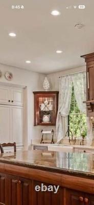 Pair Of Antique Hanging Corner Cabinets