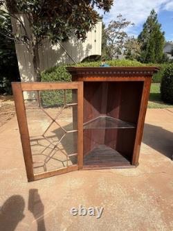 Pair Of Antique Hanging Corner Cabinets