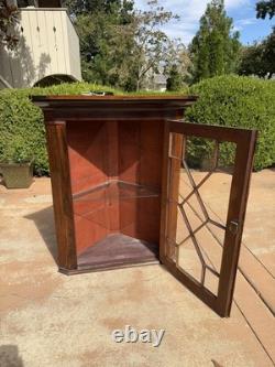 Pair Of Antique Hanging Corner Cabinets
