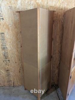 Pair Of Custom Quality Pine Corner Display Cabinets 72x31