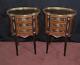 Pair Victorian Bedside Tables Nightstands Chests Drawers