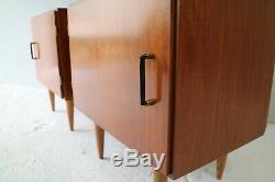 Pair of 1960s mid century Belgian bedside cabinets