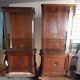 Pair Of Antique French Glass Display Cabinet 1905 Paris Jewelry Store