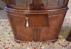 Pair of English Bevan Funnell Reprodux Mahogany Chippendale Corner Cabinets