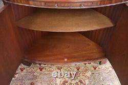 Pair of English Bevan Funnell Reprodux Mahogany Chippendale Corner Cabinets