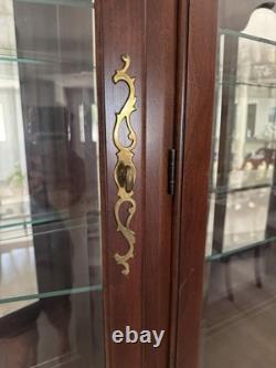 Pennsylvania House Cherry China Cabinet. Two Pieces Very Good Condition