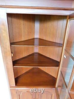 Pennsylvania House Cherry Chippendale Style Corner Cabinets a Pair