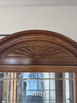 Philip Reinisch Company Lighted Curio Cabinet Glass Display Case