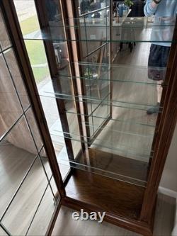 Philip Reinisch Company Lighted Curio Cabinet Glass Display Case