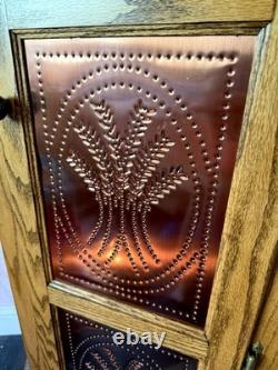 Pie Safe Antique Reproduction Copper Punch Cabinet LOCAL PICK UP ONLY