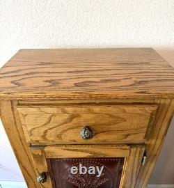 Pie Safe Antique Reproduction Copper Punch Cabinet LOCAL PICK UP ONLY