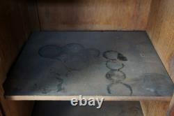 Primitive Antique American Victorian Poplar Closet Cupboard Linen Press Cabinet