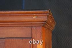 Primitive Antique American Victorian Poplar Closet Cupboard Linen Press Cabinet
