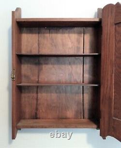 Primitive Antique Wall Cupboard Spice Shelf Medicine Cabinet