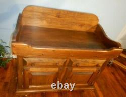 Primitive Dry Sink Washstand Cabinet Bar Rustic 20th century Handmade