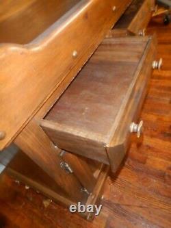 Primitive Dry Sink Washstand Cabinet Bar Rustic 20th century Handmade