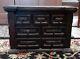 Primitive Table Top Wooden 6-drawer Spice/apothecary Chest/cabinet-17.25 Long