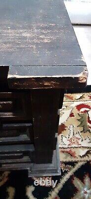 Primitive Table Top Wooden 6-Drawer Spice/Apothecary Chest/Cabinet-17.25 long