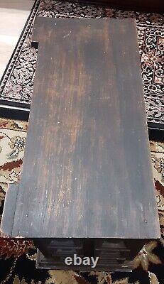 Primitive Table Top Wooden 6-Drawer Spice/Apothecary Chest/Cabinet-17.25 long