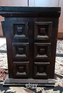 Primitive Table Top Wooden 6-Drawer Spice/Apothecary Chest/Cabinet-17.25 long