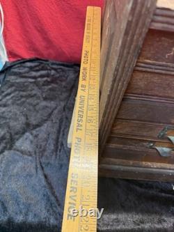 Primitive flat file Cabinet wood drawer Late 19th Century 1890s