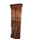 Pulaski Traditional Brown Wood Glass Curio Cabinet With 4 Shelves And Glass Door