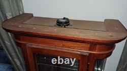 Pulaski Traditional Brown Wood Glass Curio Cabinet with 4 Shelves and Glass Door