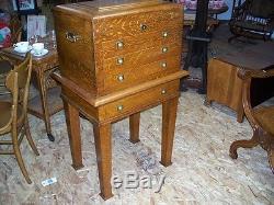 Quarter Sawn Oak Silver Chest