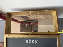 RARE Antique 1900s Hand Made Medicine Cabinet with Mirror Handcrafted Shelves