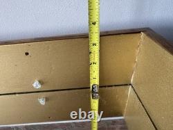 RARE Antique 1900s Hand Made Medicine Cabinet with Mirror Handcrafted Shelves