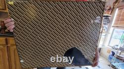 RARE Creazioni Artistiche Italy 3 DOOR Hand Appl. GOLD LEAF Wall Cabinet Mirrored