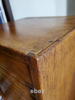 RARE Large Solid Tiger Oak Antique Rolltop Sorting Cabinet GREAT CONDITION