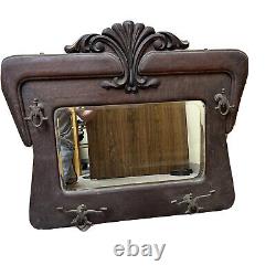 Rare 1880s-early 1900s Antique Mirror 30.5 H X 36.5 W X 4 D See Description