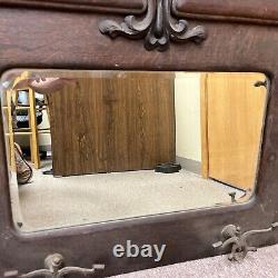 Rare 1880s-early 1900s Antique Mirror 30.5 H X 36.5 W X 4 D See Description