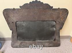 Rare 1880s-early 1900s Antique Mirror 30.5 H X 36.5 W X 4 D See Description